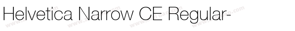 Helvetica Narrow CE Regular字体转换